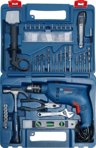 BOSCH GSB 600 Corded Electric Impact Drill Kit, 600 W, 13 mm, 1.7 Kg, 3000 RPM 06011A03F1 Pistol Grip Drill (13 mm Chuck Size)