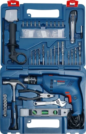 BOSCH GSB 600 Corded Electric Impact Drill Kit, 600 W, 13 mm, 1.7 Kg, 3000 RPM 06011A03F1 Pistol Grip Drill (13 mm Chuck Size)