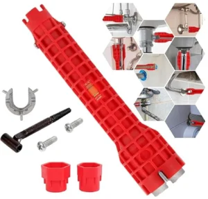 Helmik Multi Utility Sink Wrench – Faucet, Pipe & Toilet Tool Kit (Pack of 5)