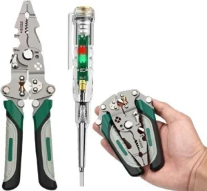 MXSOLD 8.07" 9-in-1 Multifunction Plier – Durable Stainless Steel Tool