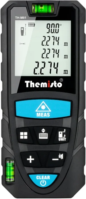 THemiStO 50M Laser Distance Meter – Compact Electronic Level & Distance Tool