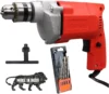 FOSTER Electric Hand Drill Machine 400W – 2600 RPM with 5 Bits Set
