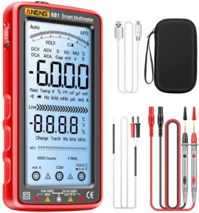 Zomei Smart Digital Multimeter TRMS – 6000 Counts Auto Ranging Electrical Tester